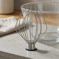 Stainless Steel Balloon Whisk Attachment 4.5 Qt Compatible Wire Whisk Attachment Silver Metal Egg Beater Whip Mixer Easy to Clean