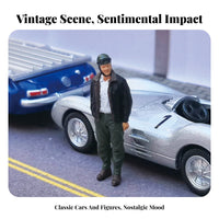 1:64 Proportion Human Model Highly Detailed Model Car Display Scene Figure Miniature Airman Figurine Hand Painted 1:64 Scale