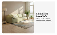 Tofu Block Sofa Minimalist Design Tofu Block Couch Wabi-Sabi Aesthetic Lounge Furniture for Homeowners, Young Adults, Small Spaces, Bedroom, Dormitory