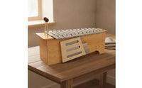 Metallophone Diatonic Glockenspiel Compact Xylophone with Metal Strips for Kids