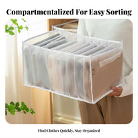 Multicompartment Clothing Box foldable Closet Organizer long-finaling Construction