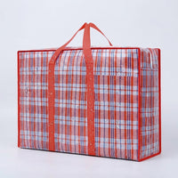 Sturdy Moving Bags and Laundry Bags, 105.6L Breathable Storage Bag with Zipper, Reinforced Stackable Woven Polypropylene for Shoes and Moving