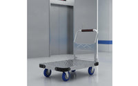 Flatbed Cart with Tie-down Rope Collapsible Platform Hand Truck Padded