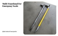 Halligan Bar High-Carbon Steel Crafted Firefighter Extraction Tool Demolition for Contractors, Professionals, Fire Scenes, Wall Removal, Renovation