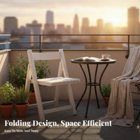 Foldable Design Collapsible Dining Chair Space-Saving Upholstered Folding Chair Compact Storage Portable Seating No Assembly Required for Apartment Dwellers, Homeowners, Small Areas, Outdoor, Office, Balcony