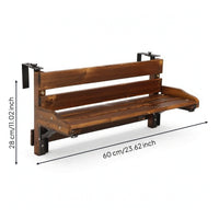 Balcony Railing Table Space-Saving Hanging Balcony Table Adjustable Compact for Apartment Dwellers, Small Areas