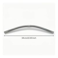 Straight Handlebar Aluminum Alloy Handlebar with 25.4mm Clamp Lightweight for Commuters, Commuting