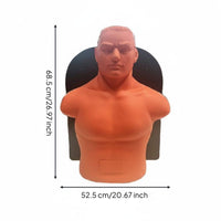 High Elasticity Half Body Punching Mannequin Shock Absorbing Torso Punching Target Realistic Skin Feel Boxing Body Target
