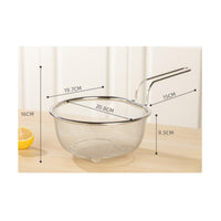 Mesh Frying Strainer Food Grade Stainless Steel Mesh Basket Easy to Clean Oil Drain Basket for Boiling