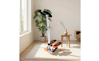 Compact Mini Stepper with Handlebar Space-Saving Stepper with Handlebar Hydraulic Step Machine Stable for Beginners