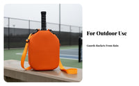 Pickleball Paddle Bag Water-Resistant Pickleball Shoulder Bag Single Strap Racket Backpack Stylish Design Large Capacity