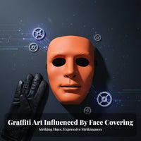 Blank Fullface Covering Street Performance Design Paintable Blank Face Covering Thickened Design Costume Accessory for Dancers, Entertainers