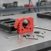 Secure Rapid-Secure Clamp Bracket Easy Installation Rubber Clamp with Mounting Plate Anti-Slip Shovel Holder Sturdy for off-Roaders, Campers, Roof Rack, Garage Storage