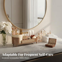 Rotating Makeup organizer Elegant Design Rotating Makeup Brush Holder Space Saving