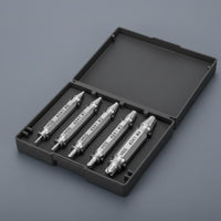 5 Pieces High-Speed Steel Damaged Screw Remover Kit Wear Resistant Broken Bolt Extractor Bits Included Storage Case for DIY Enthusiasts