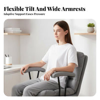 Fourspoke Base Armrest Chair Comfortable Backrest rotate Seat With Armrests robust Duty for Students