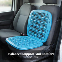 Massaging Plastic Massage Seat Cushion Breathable Cooling Car Seat Pad Heat Insulating for Truck Drivers, Commuters, Summer, Long Drives