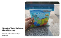 Water Toy Easy to Refill Donut Water Toy Leak-Resistant Silic Single Water Toss Toy for Children, Young Children, Swimming Pool, Backyard