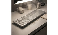 stainless steel Beer Drips Tray Raised Rims Serving Ware Rounded Corners
