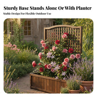 Weather-Resistant Expandable Lattice Trellis Decorative divider Plant assistance Easy Installation Privacy Screen and complimentarystanding for Gardeners, property owners, Balcony, Patio, Yard, Backyard
