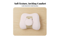 2 Pieces Car Headrest and Support Set Breathable Textile Car Headrest and Back Pillow Set Skin-Friendly Vehicle Neck Support Pillow for Driving