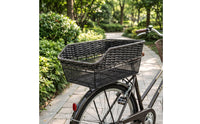 Rear Bike Basket Large Capacity Rear Cycle Basket Heavy Duty for Cyclists, Commuters, Commuting, Errands