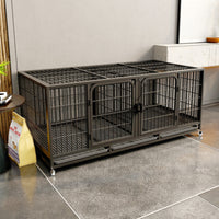 Divider Included Breeding Enclosure Caster Wheels Double Door Enclosure Raised Base Heavy Duty