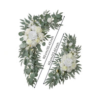 Artificial Flower Arch Decor Cascading Flower Garland with Roses Wedding Arch Flowers Flexible for Brides, Ceremony Backdrops