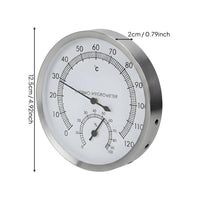 Sauna Thermometer Hygrometer Anti-Corrosive Sauna Temp Humidity Gauge