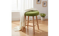 Round Stool Cover Full Coverage Bar Stool Seat Cover Washable Stretch Round Chair Seat Protector for Beauty Salon, Office, Kitchen