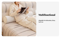 Cylindrical Hugging Pillow Removable and Cleanable Cover Long Lateral Sleeper Pillow Bed Spine Rest Support Pillow Breathable