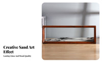High Clarity Glass Flowing Sand Painting Ever-Changing Patterns Moving Sand Art Modern Design for Adults, Kids, Entryway, Desktop, Home