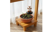 Squirrel Swing Figurine Cute Design Hanging Squirrel Statue Great Gift Outdoor Decoration for Gardeners, Balcony, Yard