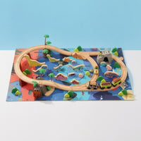 Motorized Dinosaur Track Toy Prehistoric Tabletop Track Set Playset for Nursery