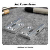 2 Pieces Piano Lid Hinge Holder Replacement Part Piano Slow Fall Device Buckle