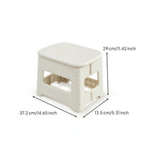 Portable Toilet with Lid Easy to Clean Foldable Stool with Lid Lidded for Travel