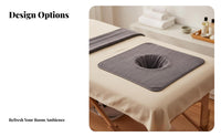 Highly Absorbent Massage Face Hole Towel Soft and Comfortable Face Hole Massage Table Cover Machine Washable for Estheticians, Spas