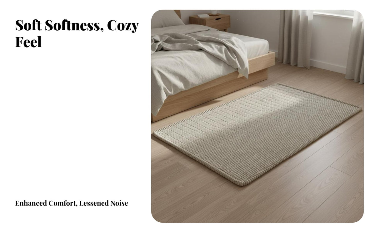 Luxurious Feel Soft Fleece Carpet Cushioned Thickened Floor Mat Warm Luxurious Textured Rug Non-Slip Backing for Families, Homeowners, Living Room, Bedroom, Under C Unavailable Ee Table, Playroom