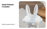 Ceramic Egg Holder Easter Egg Tray Holiday Appetizer Organizer for Party Hosts, Home Entertainers, Dining Table, Kitchen