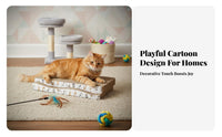 Cat Scratching Board Includes Catnip Corrugated Cardboard Scratcher Corrugated Scratching Board Sturdy Construction for Kittens
