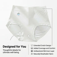 Underwear Women High Waisted Knickers for Multipack with Bamboo Fibre and Silk Gusset, Postpartum C Section Recovery Panties