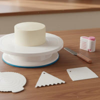 Effortless 360° Rotation Cake Turntable Stable Base Cake Decorating Turntable Non-Slip Design Baking Tool Easy to Use for Beginners, Home Bakers