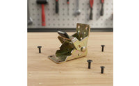 90° folding bracket auto-locks