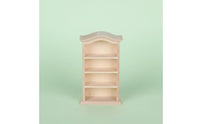 Dollhouse Bookcase Cabinet and Miniature Arched Cabinet Educational Play Arched Top Bookshelf