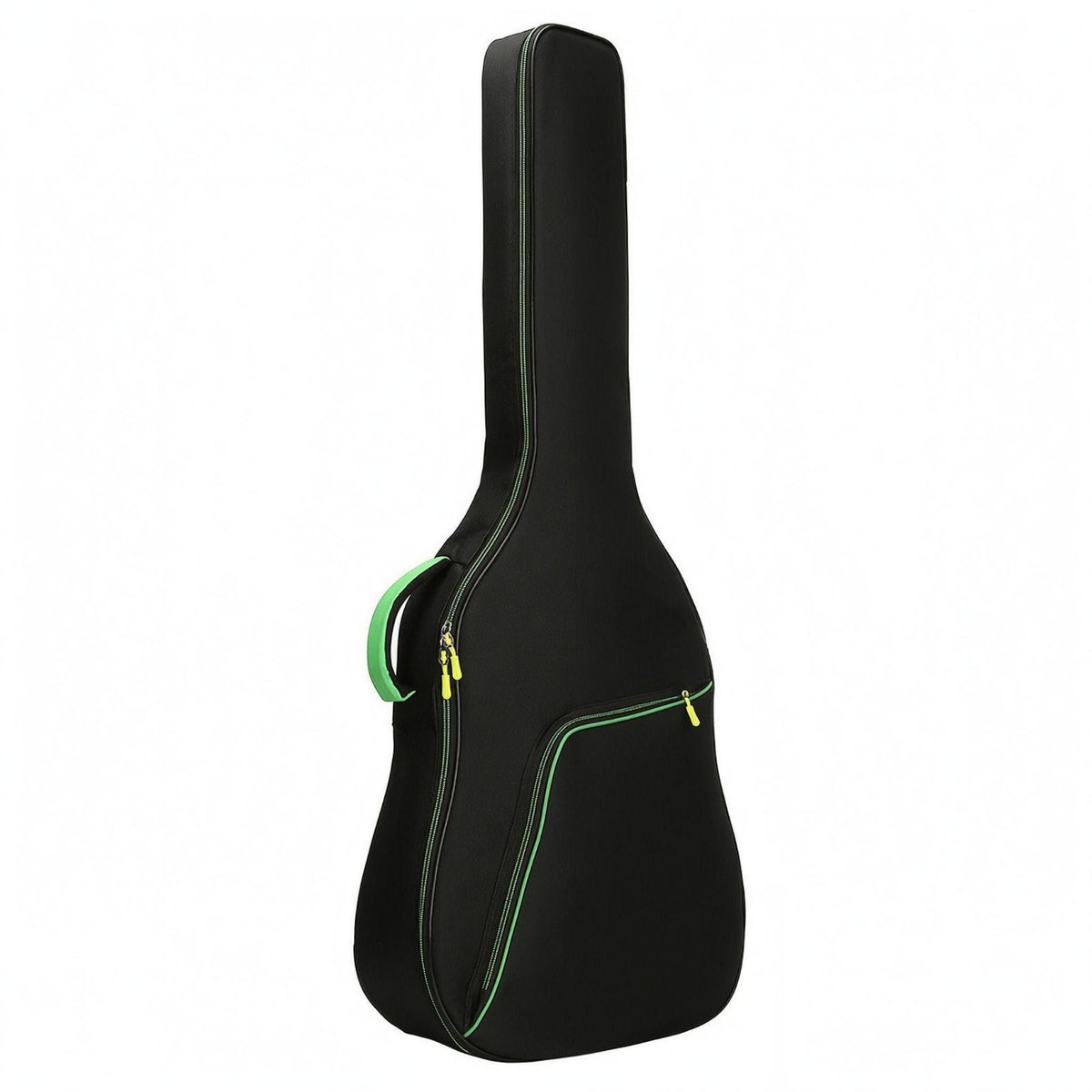 Black Padded Guitar Bag Zippered Musical Instrument Storage