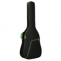 Black Padded Guitar Bag Zippered Musical Instrument Storage