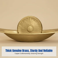 Thickened Brass Medicine Grinding Trough, Herbal Pharmacy Tool, Traditional Chinese Medicine, sturdy