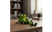 Bikini Frog Statue Novelty Gift Frog Couple Figurine Relaxing Frogs Sculpture Collectible House Decoration Romantic Theme