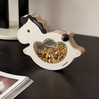 Desktop Rocking Horse Ornament Wealth-Attracting Wobble Horse Decoration Auspicious for Office