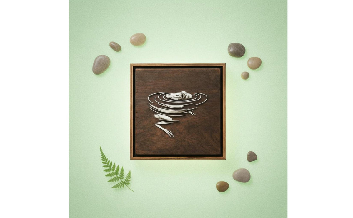Creative Design Metal Frog Sculpture Dynamic Visual Effect House Decoration Modern Design Aesthetic for Entryway, Office